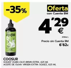 Oferta de Coosur - Aceite De Oliva Virgen Extra Squizz por 4,29€ en BM Supermercados