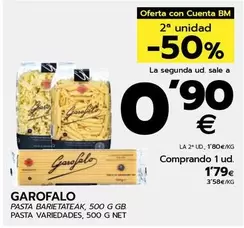 Oferta de Garofalo - Pasta Variedades  por 1,79€ en BM Supermercados