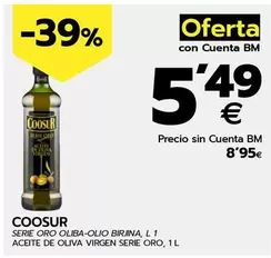 Oferta de Coosur - Aceite De Oliva Virgen Serie Oro por 8,95€ en BM Supermercados