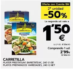 Oferta de Carretilla - Platos Preparados  por 2,99€ en BM Supermercados