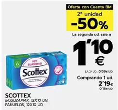 Oferta de Scottex - Pañuelos por 2,19€ en BM Supermercados