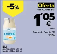 Oferta de Bm - Salsa Ligera por 1,1€ en BM Supermercados