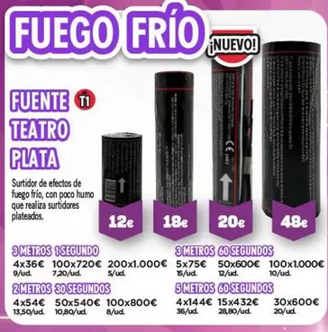 Oferta de Fuente Teatro Plata por 12€ en La Traca