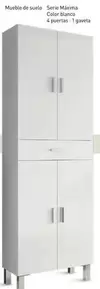 Oferta de Mueble De Suelo/ Serie Maxima/ Color Blanco por 179€ en Mi Bricolaje