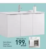 Oferta de Serie Venus 3 Puertas Color Blanco por 199€ en Mi Bricolaje