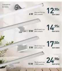 Oferta de Lámparas De Baño por 12,9€ en Mi Bricolaje