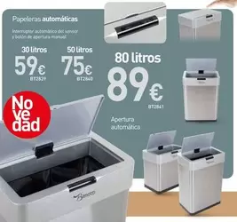 Oferta de Papeleras Automaticos por 59€ en Mi Bricolaje