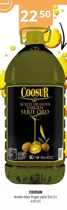 Oferta de Coosur - Aceite Oliva Virgen Serie Oro 5L por 22,5€ en Coviran