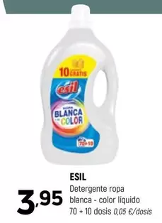 Oferta de Esil - Detergente Ropa Blanca/ Color Liquido por 3,95€ en Coviran