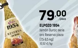 Oferta de Elpozo - 1954/ Jamon Duroc Serie Oro Reserva Pieza  por 79€ en Coviran