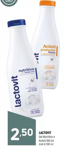 Oferta de Lactovit - Gel Nutritivo O Activit por 2,5€ en Coviran