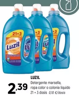 Oferta de Luzil - Detergente Marsella/ Ropa Color O Colonia Liquido por 2,39€ en Coviran