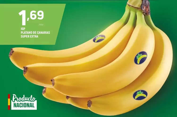 Oferta de Igp/ Platano De Canarias por 1,69€ en Coviran