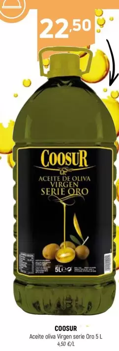 Oferta de Coosur - Aceite Oliva Virgen Serie Oro 5 L por 22,5€ en Coviran