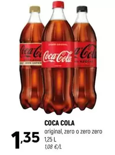 Oferta de Coca Cola - Original/ Zero O Zero Zero por 1,35€ en Coviran