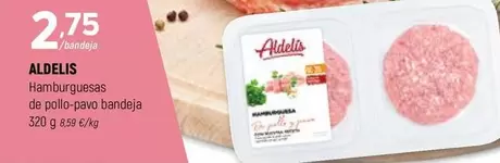 Oferta de Aldelis - Hamburguesas De Pollo Pavo Bandeja por 2,75€ en Coviran