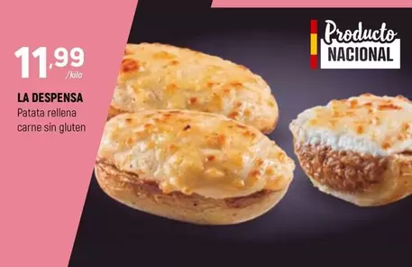 Oferta de La Despensa - Patata Rellena Carne Sin Gluten por 11,99€ en Coviran