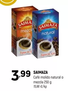 Oferta de Saimaza - Cafe Molido Natural O Mezcla por 3,99€ en Coviran