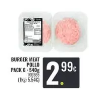 Oferta de Burger Meat Pollo por 2,99€ en Family Cash