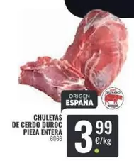 Oferta de Chuletas De Cerdo Duroc Pieza Entera  por 3,99€ en Family Cash