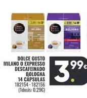 Oferta de Dolce Gusto -  Milano O Expresso Descafeinado Bologna por 3,99€ en Family Cash