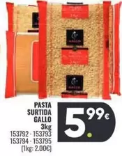 Oferta de Gallo - Pasta Surtida por 5,99€ en Family Cash