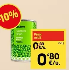 Oferta de Pèsol Mitjà  por 0,8€ en bonÀrea