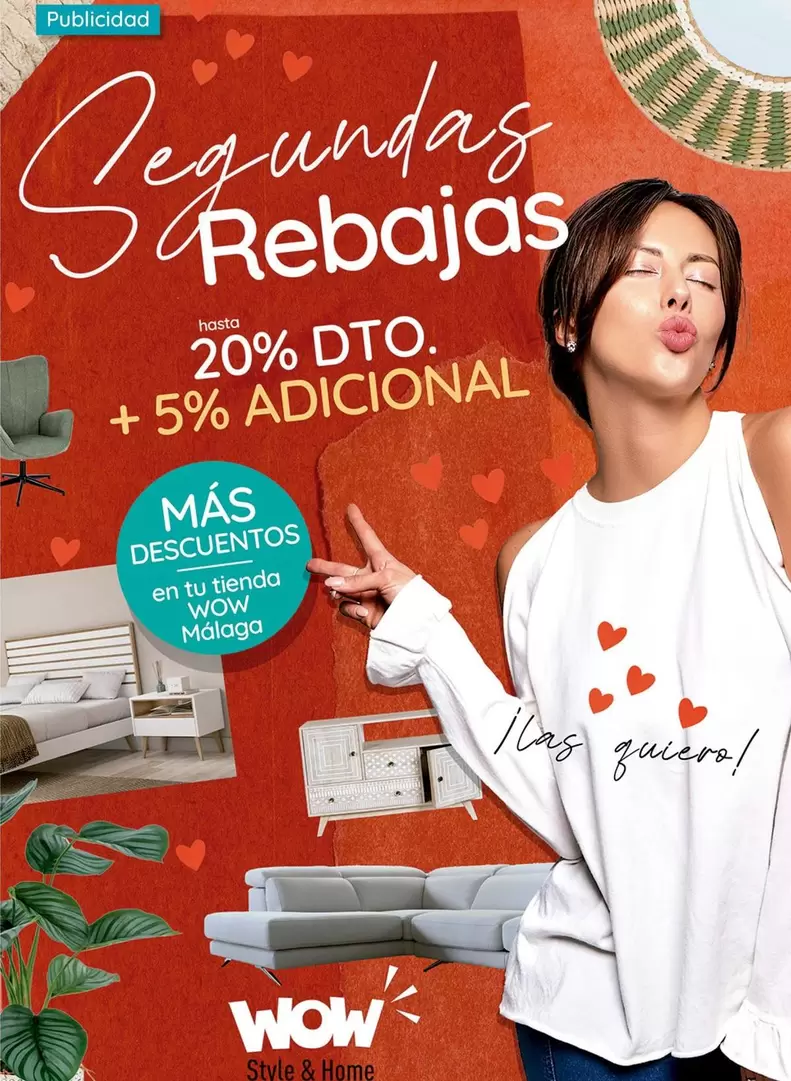 Oferta de Wow - 20% Dto +5% Adicional en WOW Málaga, Style&Home by Mubak