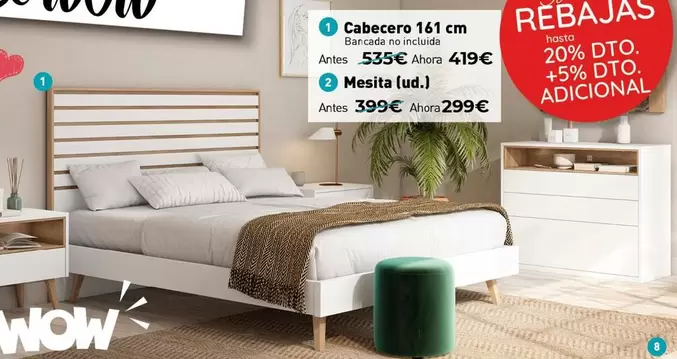 Oferta de Wow - Cabecero en WOW Málaga, Style&Home by Mubak