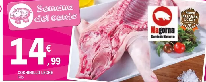 Oferta de Cochinillo Leche por 14,99€ en E.Leclerc