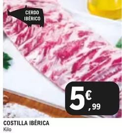 Oferta de Costilla Iberica por 5,99€ en E.Leclerc