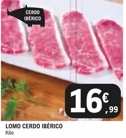 Oferta de Lomo Cerdo Ibérico por 16,99€ en E.Leclerc