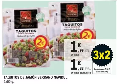 Oferta de Navidul - Taquitos De Jamon Serrano por 1,99€ en E.Leclerc