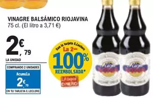 Oferta de Rioja Vina - Vinagre Balsámico por 2,79€ en E.Leclerc