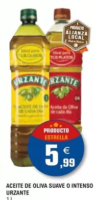 Oferta de Urzante - Aceite De Oliva Suave O Intenso por 5,99€ en E.Leclerc