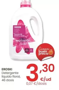 Oferta de Eroski - Detergente Liquido Floral por 3,3€ en Eroski