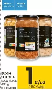 Oferta de Eroski - Seleqtia/ Legumbres por 1€ en Eroski