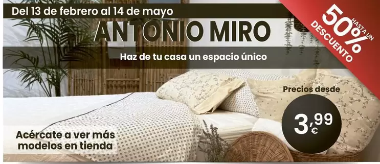 Oferta de Antonio Miro - Haz De Tu Casa Un Espacio Unico por 3,99€ en Eroski