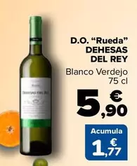 Oferta de Dehesas Del Rey - D.O. "Rueda" por 5,9€ en Carrefour