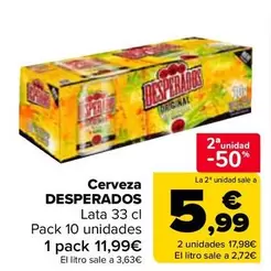 Oferta de Desperados - Cerveza  en Carrefour