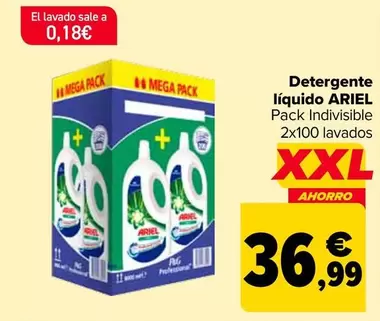 Oferta de Ariel - Detergente Líquido  por 36,99€ en Carrefour