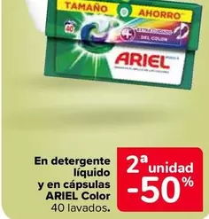 Oferta de Ariel - En Detergente Liquido  Y En Capsulas Color en Carrefour