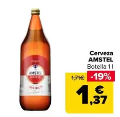 Oferta de Amstel - Cerveza   por 1,37€ en Carrefour