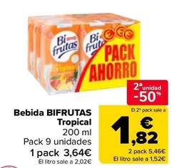 Oferta de Bifrutas - Bebida Tropical en Carrefour