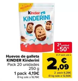 Oferta de Kinder - Huevos De Galleta Kinderini en Carrefour