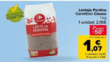 Oferta de Carrefour - Lenteja Pardina Classic en Carrefour