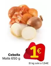 Oferta de Cebolla por 1€ en Carrefour