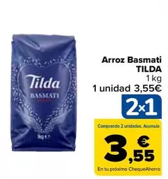 Oferta de Tilda - Arroz Basmati en Carrefour