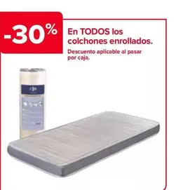 Oferta de En Todos Los Colchones Enrollados  en Carrefour