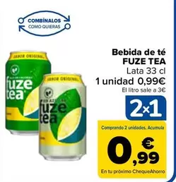 Oferta de Fuze Tea - Bebida De Te en Carrefour